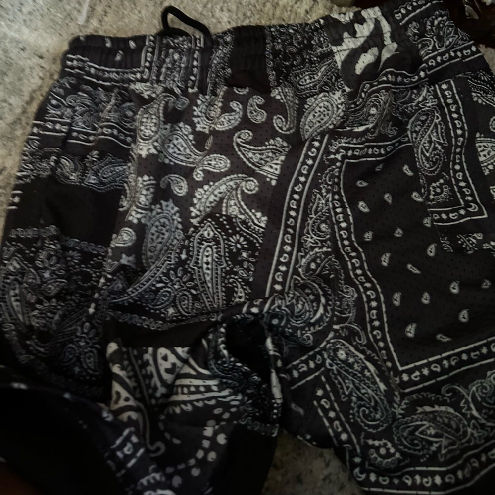 Black pacsun bandana shorts